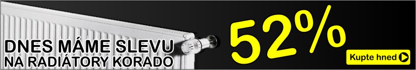 sleva 45% na radiátory Korado